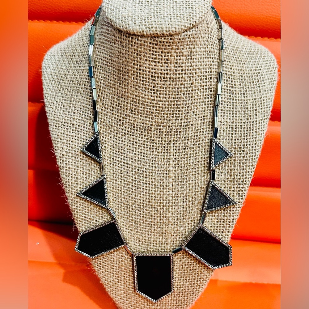 Black Geometric Necklace